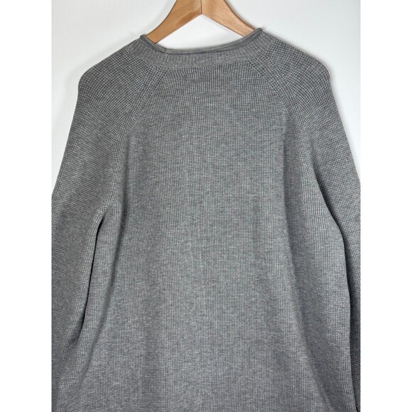 Ministry of Supply Atlas Sweater Mens XL Gray Waffle Knit Performance Pullover - Picture 4 of 9